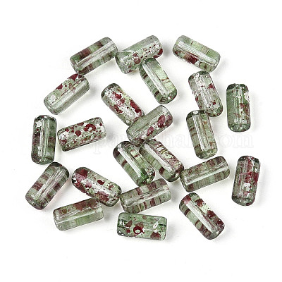 Picasso Transparent Glass Bugle Beads&nbsp;SEED-N010-02K-1