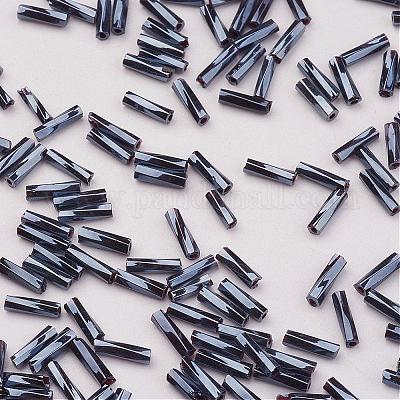 Glass Twisted Bugle Beads&nbsp;SEED-E002-6mm-829#-1