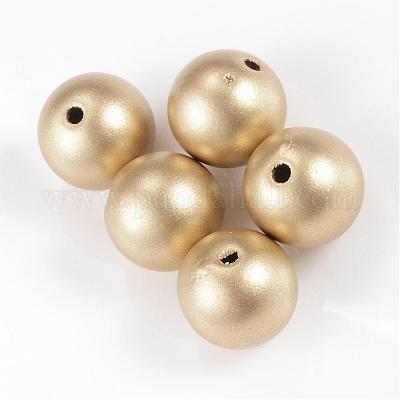 Matte Style Spray Painted Acrylic Beads&nbsp;ACRP-S669-10mm-02-1