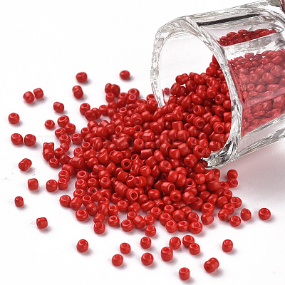 Baking Paint Glass Seed Beads&nbsp;SEED-S001-K20-1