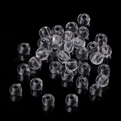 Transparent acrylic beads&nbsp;PL526_4MM-1