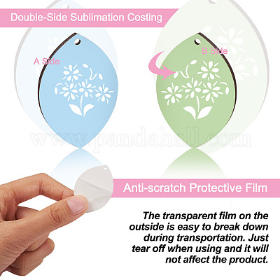 DIY Sublimation Blank Earring Making Kit&nbsp;DIY-SW0001-14-1