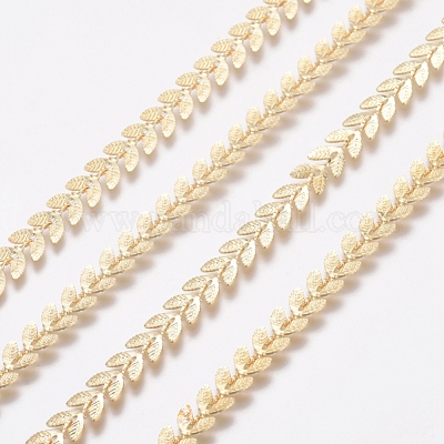 Brass Handmade Cobs Chains&nbsp;X-CHC-G006-13G-1