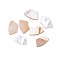 Shell Cabochons, Fan, Yellow Shell, 10x17x1~1.5mm