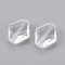 K9 Glass, Imitation Austrian Crystal Beads, Grade AAA, Faceted, Rhombus, Clear, 14~14.5x12x5~7mm, Hole: 0.9~1mm