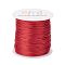 Nylon Satin Rattail Cords, for Beading Jewelry Making Chinese Knot Macrame Craft, Red, 1.0mm, about 76.55 yards(70m)/roll