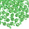 Transparent Acrylic Pendants, Faceted, Round, Lime Green, 18x11x11mm, Hole: 4mm