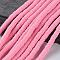 Handmade Polymer Clay Beads, Disc/Flat Round, Heishi Beads, Flamingo, 4x1mm, Hole: 1mm, about 380~400pcs/strand, 17.7 inch