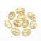 Synthetic Watermelon Stone Glass Cabochons, 18x13x5mm