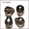 Imitation Austrian Crystal Beads, Grade AAA, K9 Glass, Faceted, Drop, Gray, 10x12mm, Hole: 0.9~1.5mm