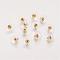Brass Ear Nuts, Bullet Clutch Earring Backs with Pad, for Stablizing Heavy Post Earrings, with Plastic, Golden, 11x11x7mm, Hole: 1mm