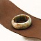Acrylic Finger Rings, Ring, BurlyWood, US Size 7(17.3mm)