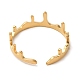 304 Stainless Steel Open Cuff Ring&nbsp;RJEW-Z026-04G-3