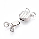 925 Sterling Silver Box Clasps&nbsp;STER-T008-150P-2