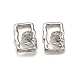 Brass Stud Earrings&nbsp;LS-EJEW-G432-01P-4