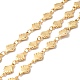 Rack Plating Brass Oval & Shell Link Chains&nbsp;CHC-I040-13G-1