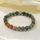 Natural Indian Agate Bead Stretch Bracelets&nbsp;BJEW-K212-B-010-3