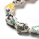 Handmade Printed Porcelain Beads&nbsp;PORC-F005-03-6