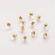 Brass Ear Nuts&nbsp;X-KK-E446-14G-1