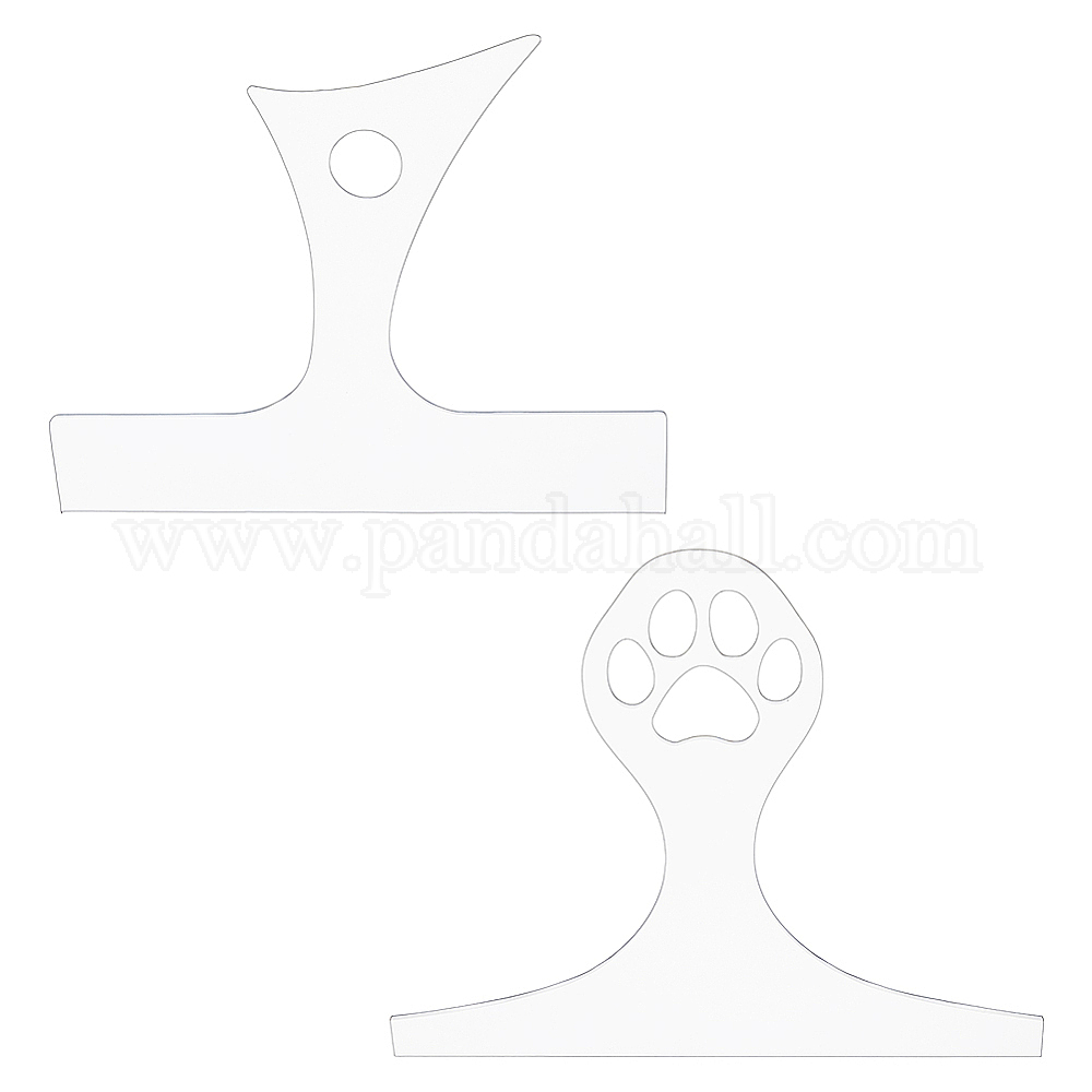 Wholesale 2Pcs 2 Styles Transparent Acrylic Router Templates ...