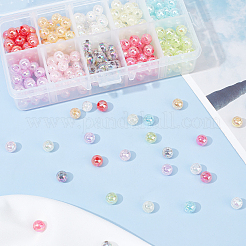 Electroplate Crackle Glass Beads&nbsp;CCG-PH0003-14B