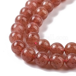 Natural Strawberry Quartz Beads Strands&nbsp;G-R435-03-8mm