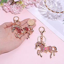 2Pcs 2 Colors Zinc Alloy Keychains&nbsp;KEYC-ME0001-22