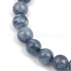 Natural Kyanite Round Beads Stretch Bracelets for Men Women&nbsp;BJEW-JB12389