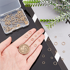 120Pcs 3 Styles Brass Open Jump Rings for Chainmaille Weaves&nbsp;KK-GA0001-32