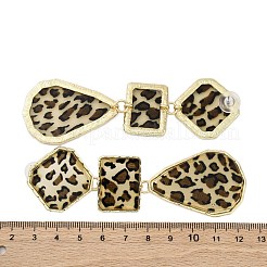 Alloy acrylic Dangle Stud Earrings&nbsp;LS-EJEW-M075-01G-05