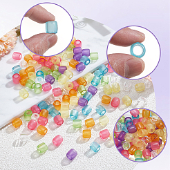 120Pcs Transparent Acrylic European Beads&nbsp;MACR-SC0002-58