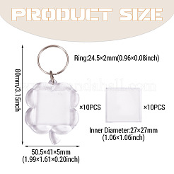 10Pcs Acrylic Keychains&nbsp;KEYC-TA0001-61