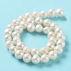 Natural Cultured Freshwater Pearl Beads Strands&nbsp;PEAR-E019-03
