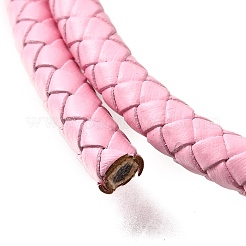 Braided Leather Cord with Core&nbsp;WL-F009-B06-6mm