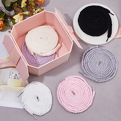 6 Pairs 6 Colors Polyester Shoelace Bands&nbsp;FIND-FH0010-36