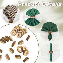 30Pcs Wood Napkin Rings&nbsp;AJEW-PH0011-95