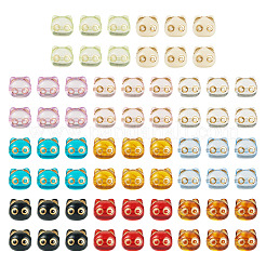 88Pcs 11 Colors Transparent Acrylic Beads&nbsp;MACR-TA0002-27