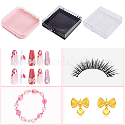 9Pcs 3 Colors Plastic Fake Nail Tips Storage Box&nbsp;CON-SP0001-16