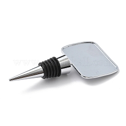 Alloy with Epoxy Wine Bottle Stoppers Cabochon Settings&nbsp;AJEW-G007-01B