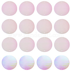150Pcs Rainbow Iridescent PVC Paillette/Sequin Links&nbsp;FIND-TA0008-10F