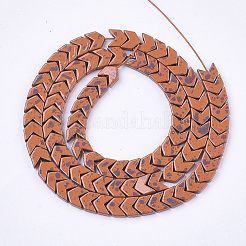 Spray Painted Non-magnetic Synthetic Hematite Beads Strands&nbsp;G-T124-10