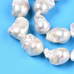 Natural Baroque Pearl Keshi Pearl Beads Strands&nbsp;PEAR-S019-05D