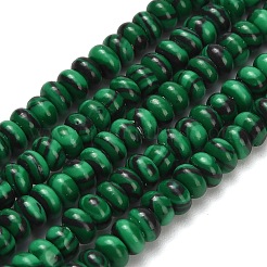 Synthetic Malachite Beads Strands&nbsp;G-L635-A22-4x2mm