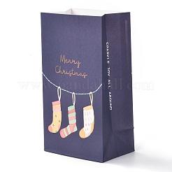 Christmas Themed Rectangle Paper Fold Bags&nbsp;CARB-L008-04C