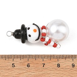 Christmas Handmade Lampwork Pendants&nbsp;PALLOY-JF06024-02