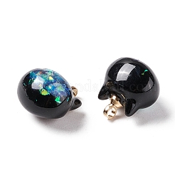 Sparkle Opaque Resin Charms&nbsp;RESI-E019-01G-02