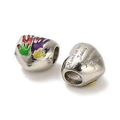 Alloy Enamel European Beads&nbsp;FIND-Q115-07P