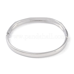 Non-Tarnish 304 Stainless Steel Faceted Ring Hinged Bangles for Women&nbsp;BJEW-C071-16P
