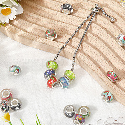 120Pcs Resin European Beads&nbsp;RPDL-SP0001-01