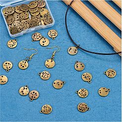 84 Pieces Zodiac Sign Charm Pendants 12 Constellation Charm Pendant Alloy Charm for Jewelry Necklace Earring Making Crafts&nbsp;JX557C
